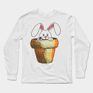 Rabbit in pot Long Sleeve T-Shirt